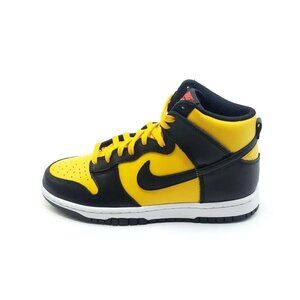 Nike Dunk Retro High Sneaker Shoe University Gold Black White Mens US 8